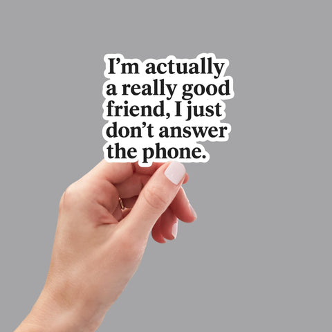 Good Friend, Funny Stickers, Sarcasm Stickers, Sarcastic Stickers, Funny Laptop Sticker,  Car Stickers, Funny Quotes