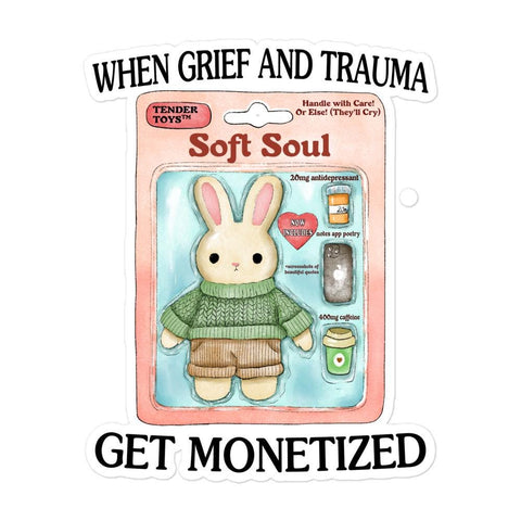 Grief Monetized Bubble-free stickers