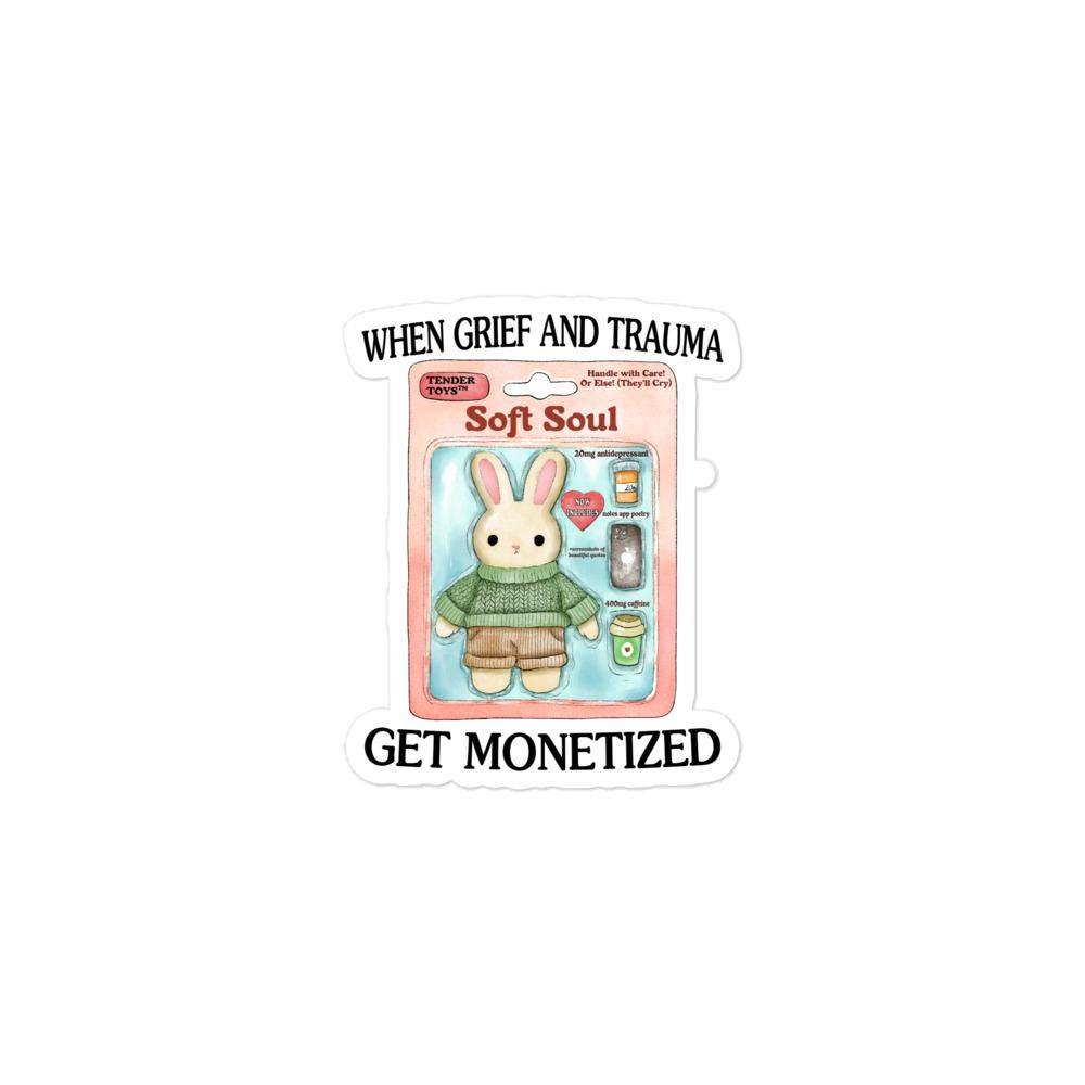 Grief Monetized Bubble-free stickers