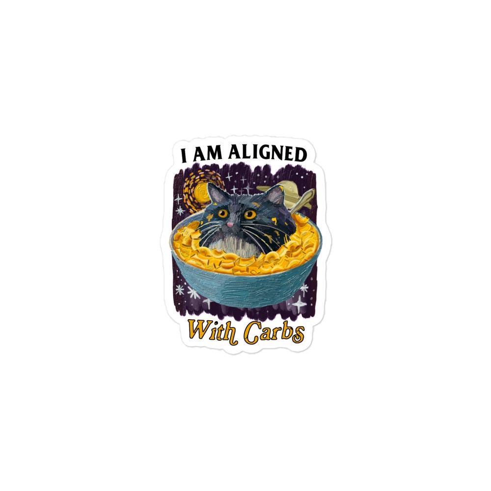 Aligned with Carbs Bubble-free stickers