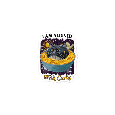 Aligned with Carbs Bubble-free stickers