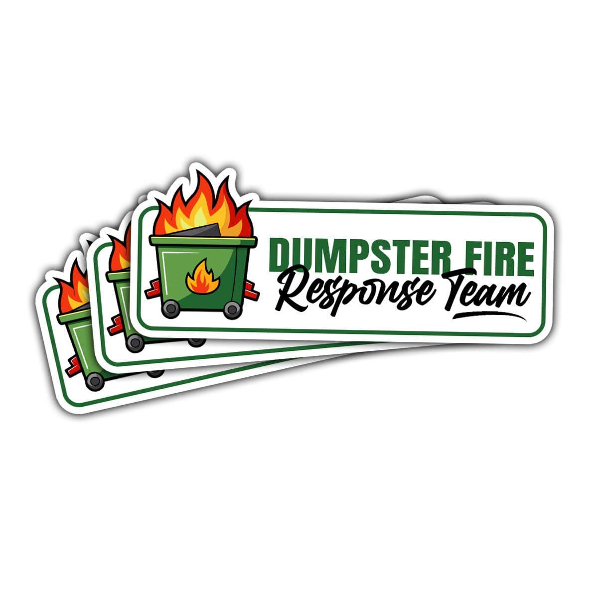 1PCS Dumpster Fire Response Team, Dumpster Fire Sticker, This is Fine Sticker, Everything's Fine Dumpster Fire - Vinyl Sticker