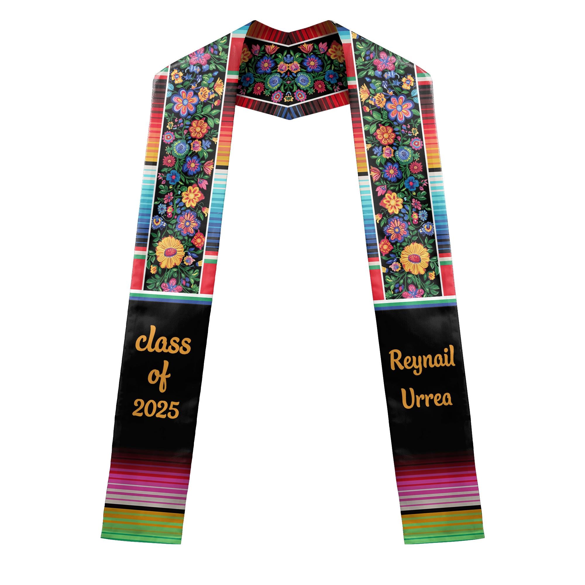 Custom Mexican Grad Stole, Class 2025 Stole Sash, Mexican Graduation Stole, Custom Latina Graduation Sash, Class of 2025 ID-0419-VCNM