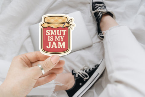 Smut is my jam, laptop stickers, funny stickers, sarcastic sticker, funny gift, sticker, funny smut