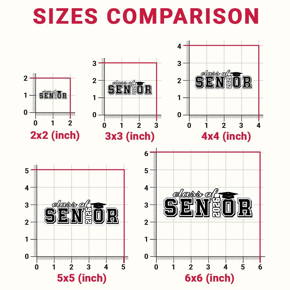 1 Pcs Class of 2026 Senior Stickers | Black & White Graduation Vinyl Decals | Gift for Grads, Scrapbooks, Laptops