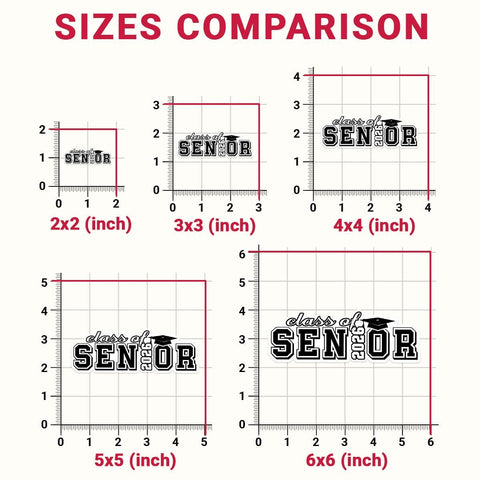 1 Pcs Class of 2026 Senior Stickers | Black & White Graduation Vinyl Decals | Gift for Grads, Scrapbooks, Laptops