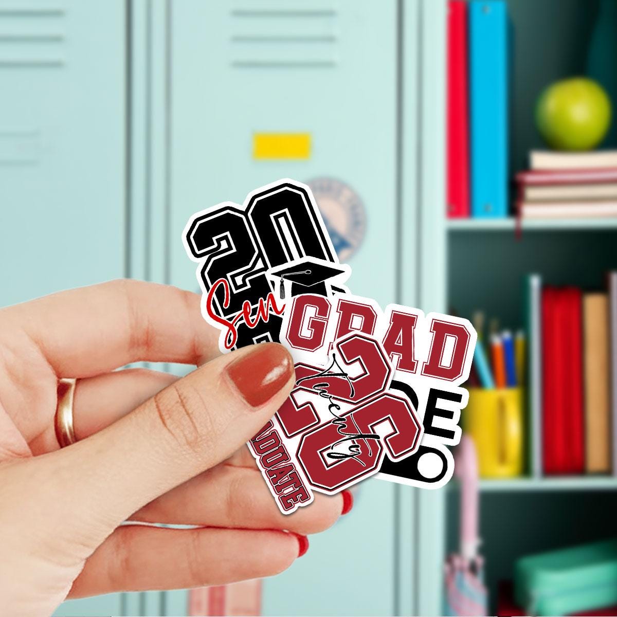 10 Pcs Senior Class of 2026 Sticker Pack - 10 Vinyl Stickers, Graduation, High School, Class Pride, Graduation Gifts, Decor