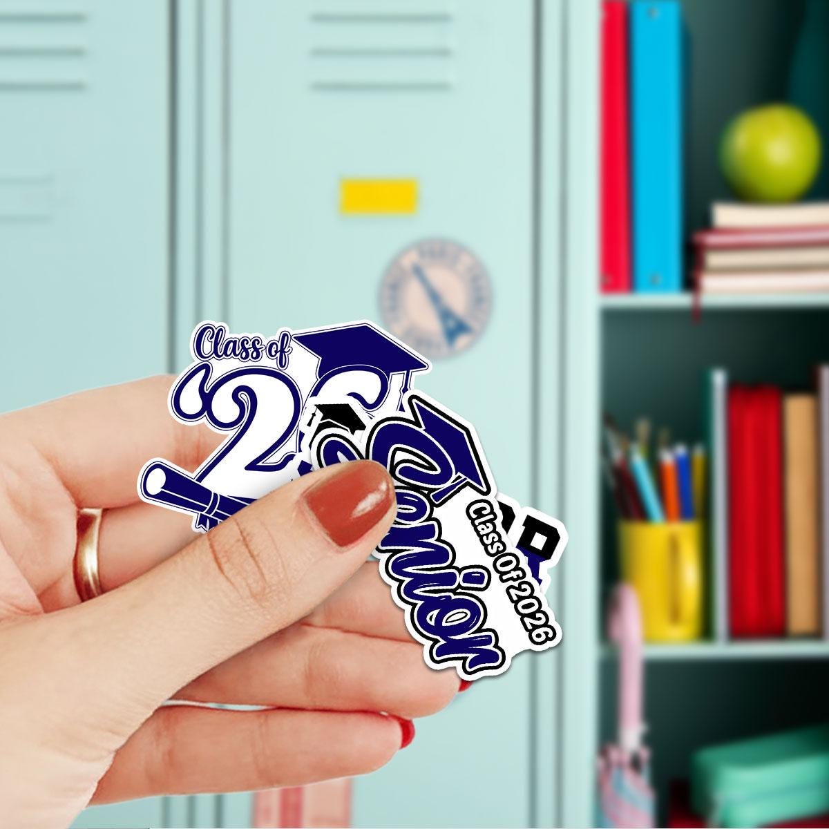 10 Pcs Class of 2026 Senior Stickers Pack | Graduation Vinyl Decals | Waterproof Sticker Gift for High School Seniors