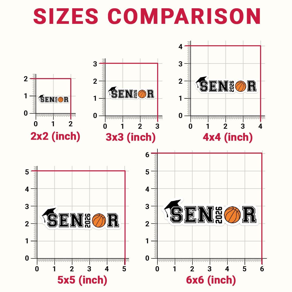 1 Pcs Class of 2026 Basketball Senior Stickers | Black & Orange Graduation Vinyl Decals | Gift for Basketball Players and Grads