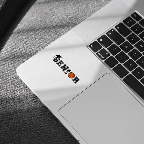 1 Pcs Class of 2026 Basketball Senior Stickers | Black & Orange Graduation Vinyl Decals | Gift for Basketball Players and Grads