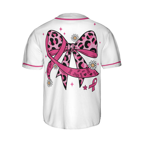 Custom Number and Name Breast Cancer Jersey, Baseball Breast Cancer Survivor Pride Jersey