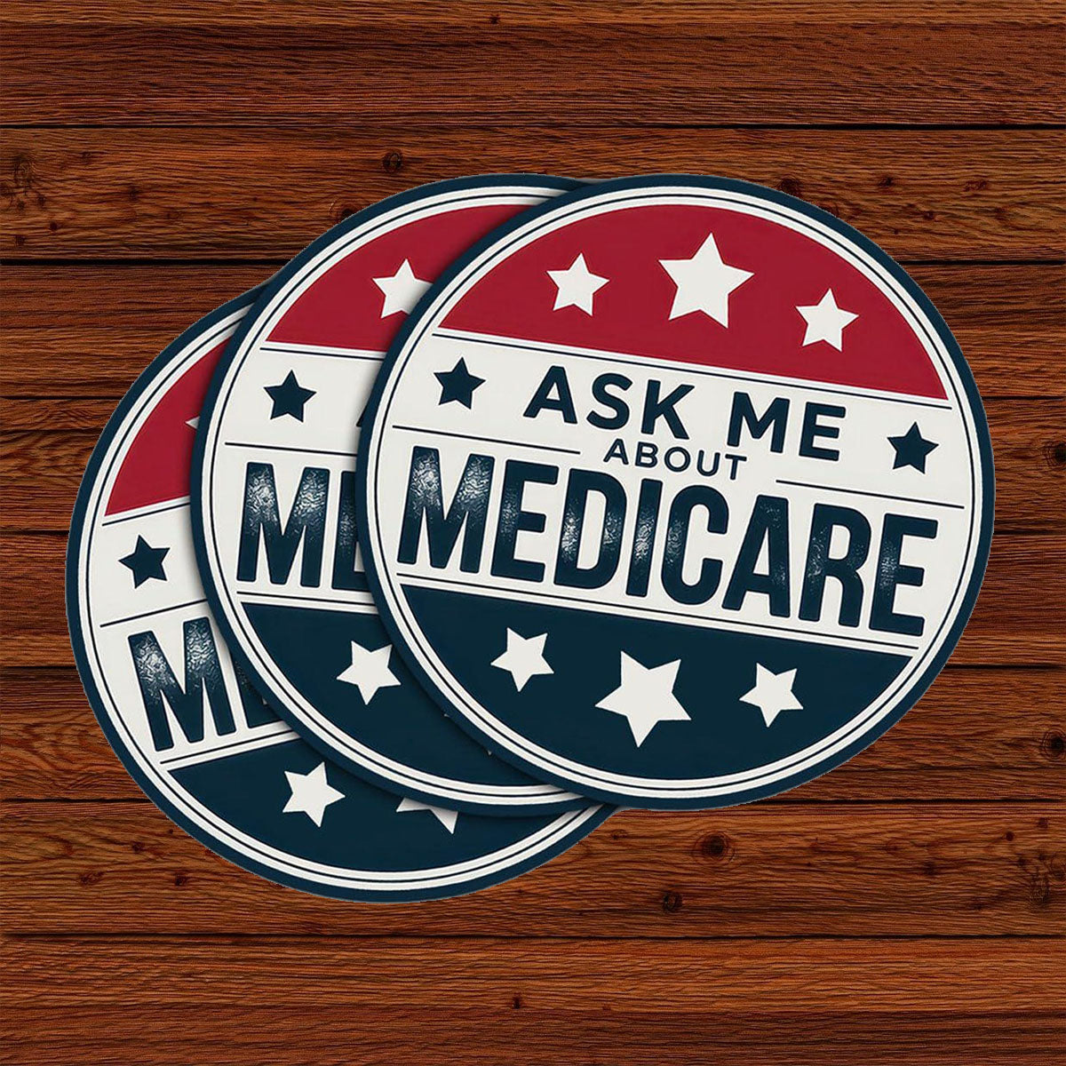 Ask Me About Medicare Medicare Health Insurance Consultant sticker, 3 inches Waterproof Vinyl Sticker for Book Laptop Water Bottle Phone Case