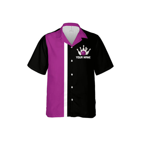 Personalized Name Bowling Hawaiian Shirts for Men and Women, Bowling Hawaii Shirts for Team Bowling, Bowling fan Gift