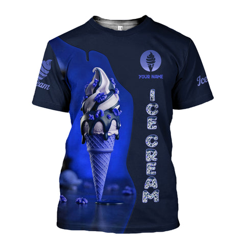 Personalized Ice Creams 3D Shirt, Custom Ice Cream Shirts for Team Men Women