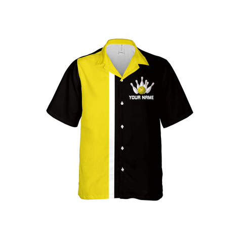 Personalized Name Bowling Hawaiian Shirts for Men and Women, Bowling Hawaii Shirts for Team Bowling, Bowling fan Gift