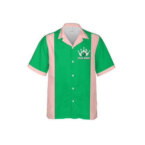 Personalized Name Team Name Bowling Hawaii Shirts for Men and Women 3D, Bowling Hawaiian Shirts for Team Bowling, Bowling fan Gift